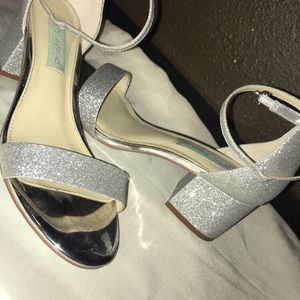 Betsey Johnson glitter  high heel